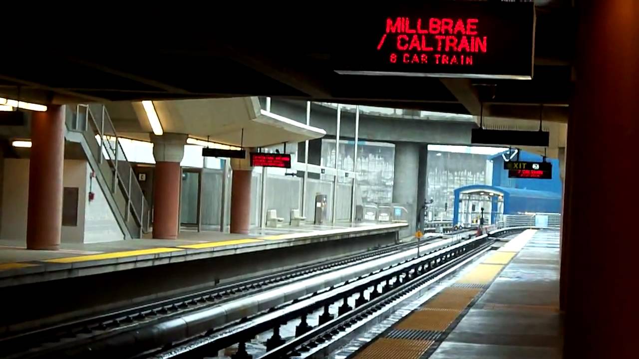 cold brew coffee BART - Millbrae/Caltrain Train Arriving @ Colma Station