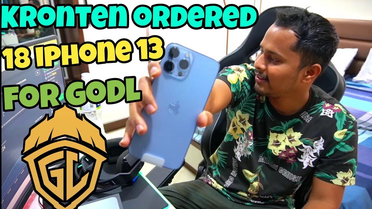 KRONTEN ORDERED 18 IPHONE 13 FOR GODL PLAYERS🔥 | KRONTEN UNBOXING IPHONE 13 