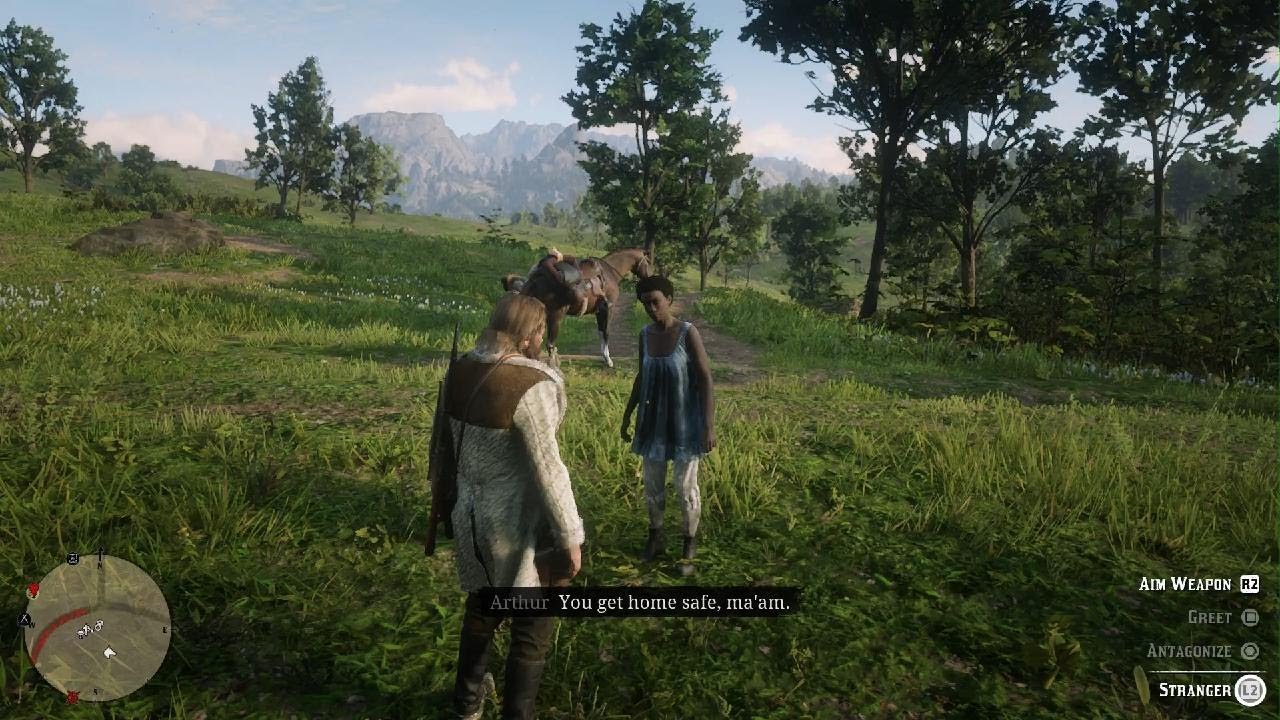 RDR2 Hidden Encounter - Arthur Helps A Woman Kidnap Her Husband - YouTube