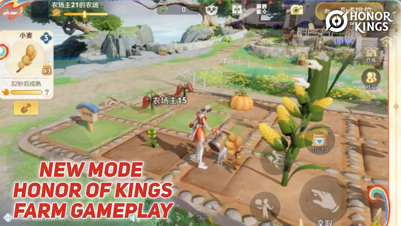 Hok Farm Rotation HOK NEW MODE FARM LIKE HARVEST MOON GAMEPLAY 😆 | HONOR OF KINGS S43 ...