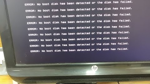 HP All IN ONE ERROR NO BOOT DISK BEEN DETECTED FIX