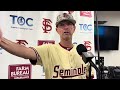 JAMES HILL SPORTS COLLEGE BASEBALL MIAMI 7 FLORIDA STATE 4 F COACH LINK JARRETT POST GAME 5-16-26