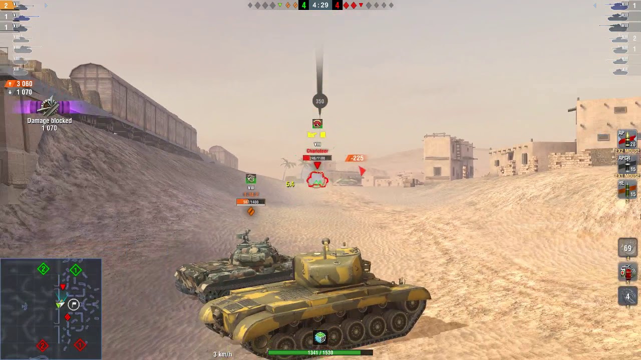 wotblitz WOT Blitz / Pershing / 3 kills / 4 319 dmg