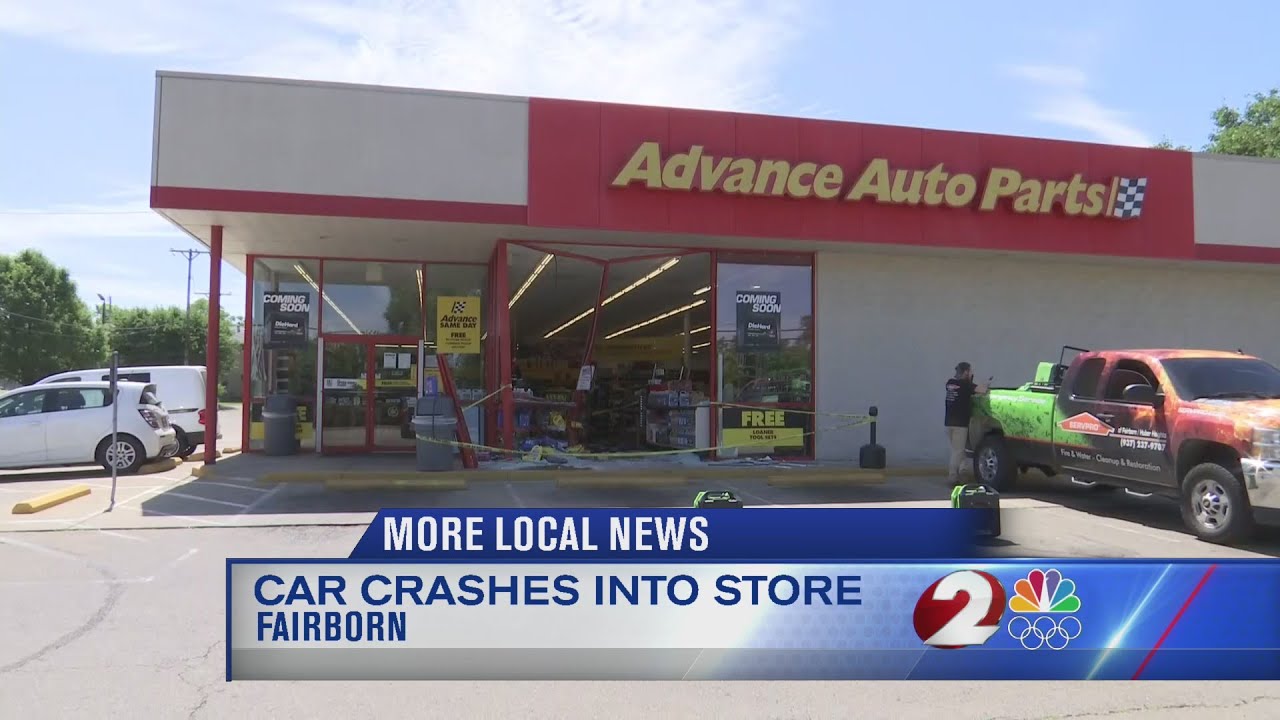 Car crashes into Fairborn store YouTube