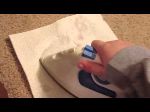 How to get wax out of the carpet