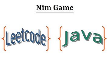 Leetcode Question 292 "Nim Game" in Java