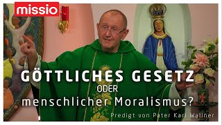 Göttliches Gesetz oder menschlicher Moralismus? | Pater Karl Wallner | Predigt vom 12.02.2023