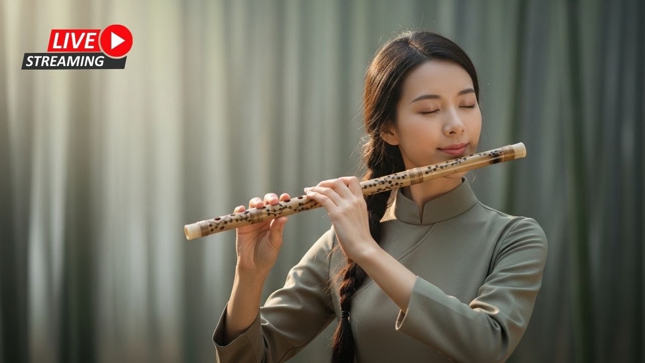 Calming Bamboo Flute LIVE 🌿 Peaceful Instrumental for Relax & Focus 舒缓竹笛直播｜放松与专注