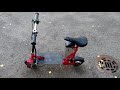 Hoverboard to electric scooter project