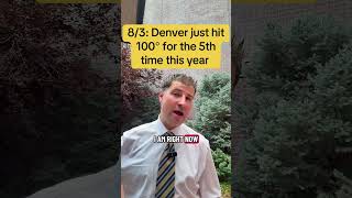 8/3: Denver just hit 100° for the 5th time this year #colorado #weather #denver #heat