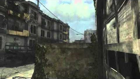 MW3 : S&D: Fallen - Throwing Knife Across Map #1