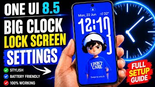 How to Get BIG CLOCK on Samsung Lock Screen | One UI 8.5 Full Setup Guide 🤯 100% Working