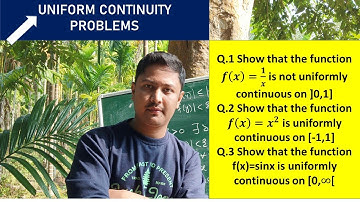 Uniform Continuity Problems Solutions||Bsc 5th Semester||Important For Competitive Exams