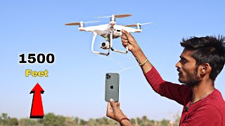 Sending And Calling My iPhone to 1500 Feet Height In Sky - अब क्या कॉल लगेगा? - Amazing Result 