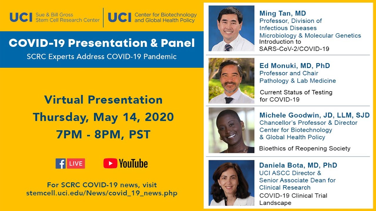 COVID-19 Presentation & Panel: SCRC Experts Address COVID-19 Pandemic