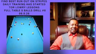 FULL TABLE 5 BALL PATTERN DRILL #6