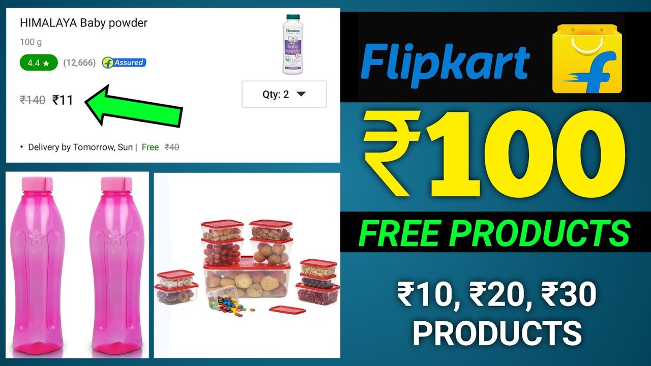 Flipkart ₹100 free shopping flipkart cheapest shopping free