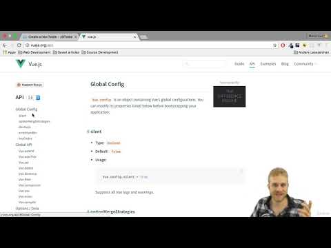 V. Understanding the VueJS Instance. 8. Where to learn more about the Vue API