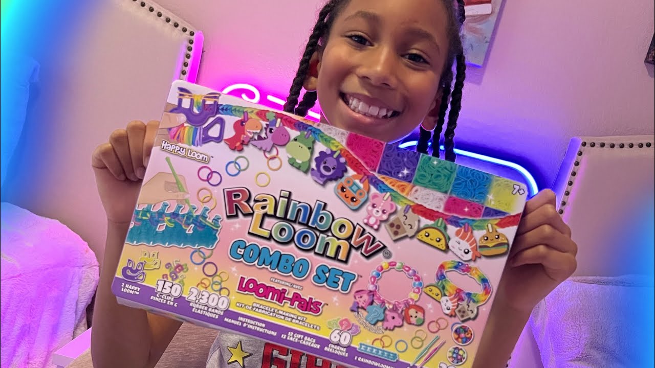 RAINBOW LOOM UNBOXING WITH KENNEDI - YouTube