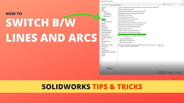 SOLIDWORKS - Tips & Tricks | LINE TO ARC COMMAND