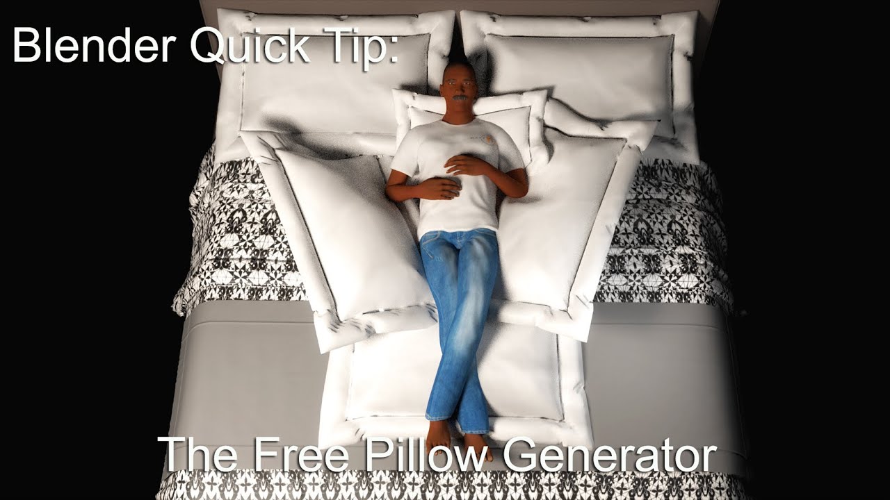 Blender Quick Tip The Free Pillow Generator YouTube