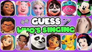 Guess The Disney Character by Voice🎤🎙️🎶 | DISNEY SONG QUIZ | Elsa, Mickey, Moana, Rapunzel, Mirabel