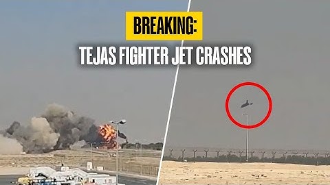 BREAKING Video: India’s Tejas Fighter Jet Plane Crashes At Dubai Air Show