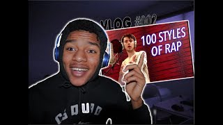 HE KILLED IT! | Quadeca - 100 Styles of Rapping | REACTION