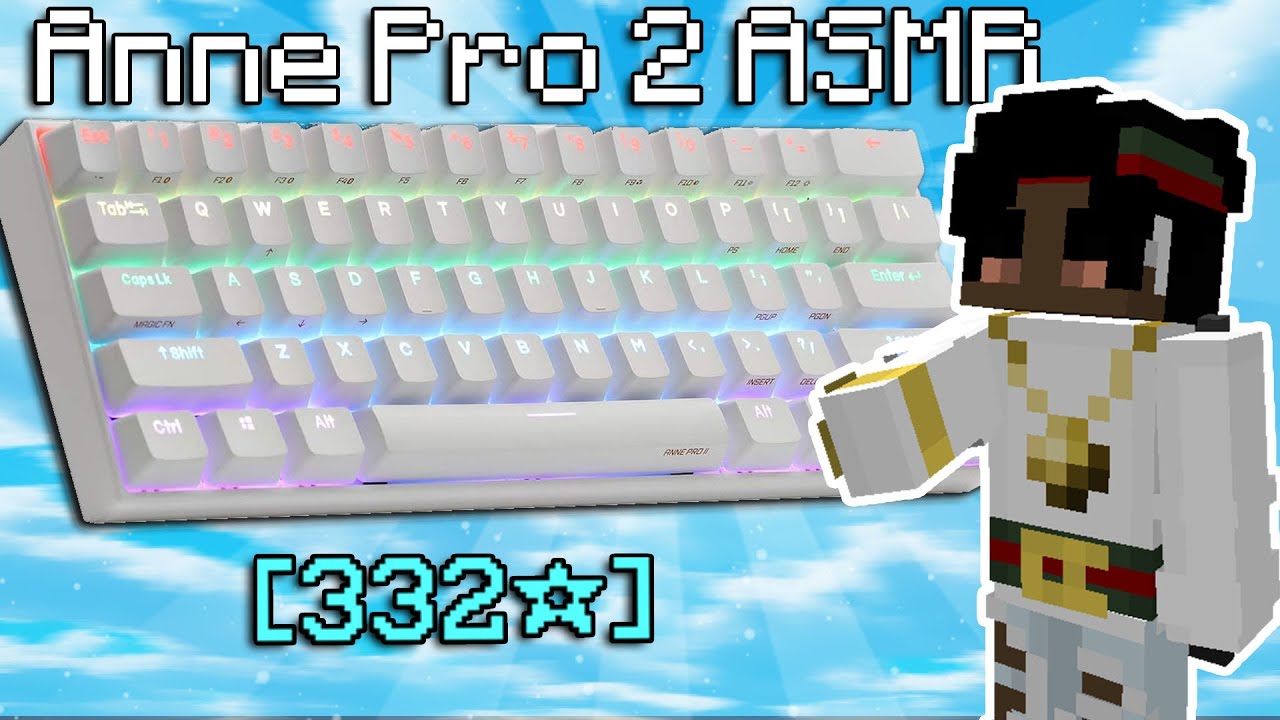 Unboxing and Playing With My New Keyboard! | Keyboard + Mouse Sounds ASMR | Hypixel Bedwars