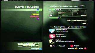 MW3 Custom Classes Color Glitch