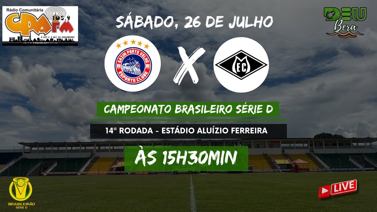 Gazin Porto Velho x Mixto (MT) - 14ª Rodada do Campeonato Brasileiro ...