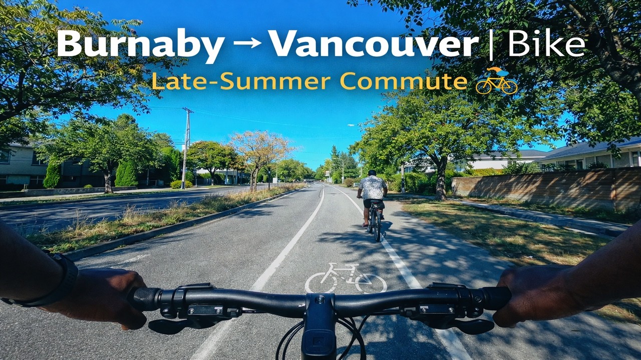 Is This The Cycling Capital of Canada? Burnaby to Vancouver POV Ride 4K