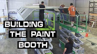 Building  The Paint Booth in the  New Shop