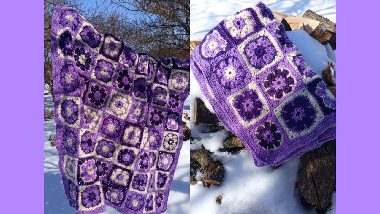 Дов'язала давній перев'яз.Плед#вязаннягачком#вязанняукраїна #пледкрючком#плед#вязання#перевяз