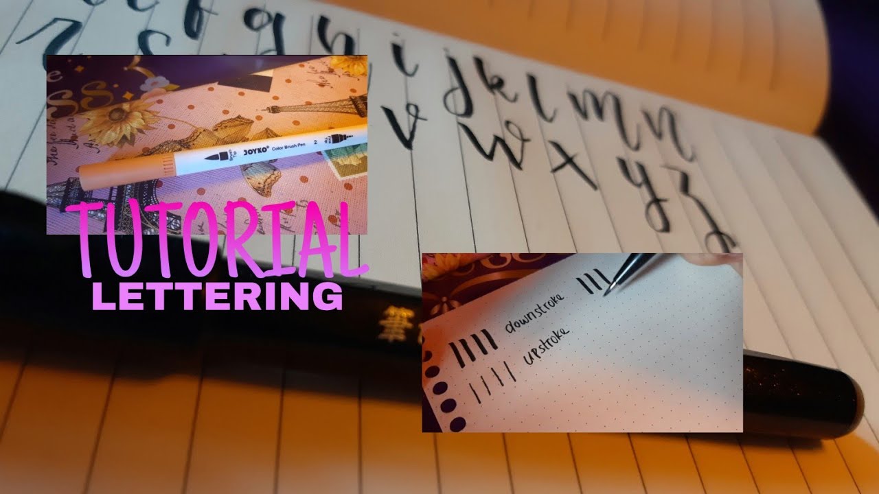 Tutorial lettering dasar|bahasa🇲🇨 - YouTube
