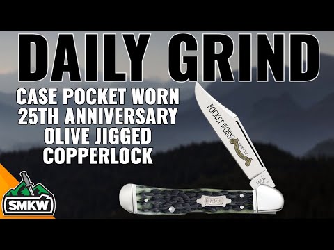 Case Pocket Worn 25th Anniversary Olive Jigged