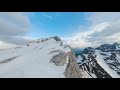 Drone freestyle mountain landscape with snow  free stock footage  creative common
