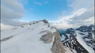 [Drone Freestyle] Mountain Landscape With Snow | Free Stock Footage | Creative Common Video