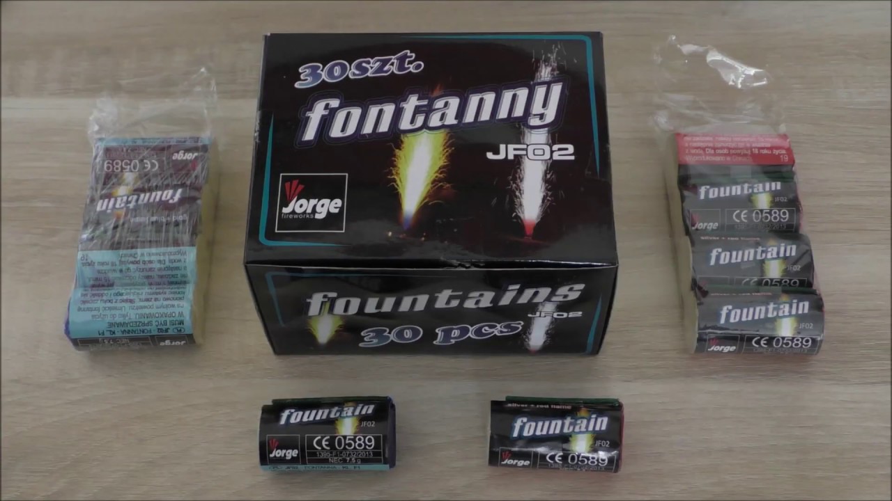Jorge Fountains JF02, Feuerwerk Klasse F1, Vorstellung & Testvideos, Jugendfeuerwerk