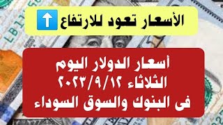 سعر الدولار اليوم الثلاثاء ١٢ سبتمبر ٢٠٢٣ فى البنوك والسوق السوداء