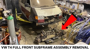 VW T4 How to remove front subframe assembly!