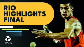 Carlos Alcaraz vs Diego Schwartzman for the Title | Rio Open 2022 Final Highlights