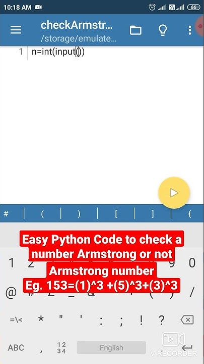 Python Tutorial || Check Number Armstrong or not #shorts # ...