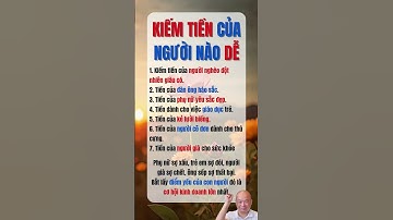 Kiếm tiền của người nào là dễ nhất? | Phạm Tiến Dũng