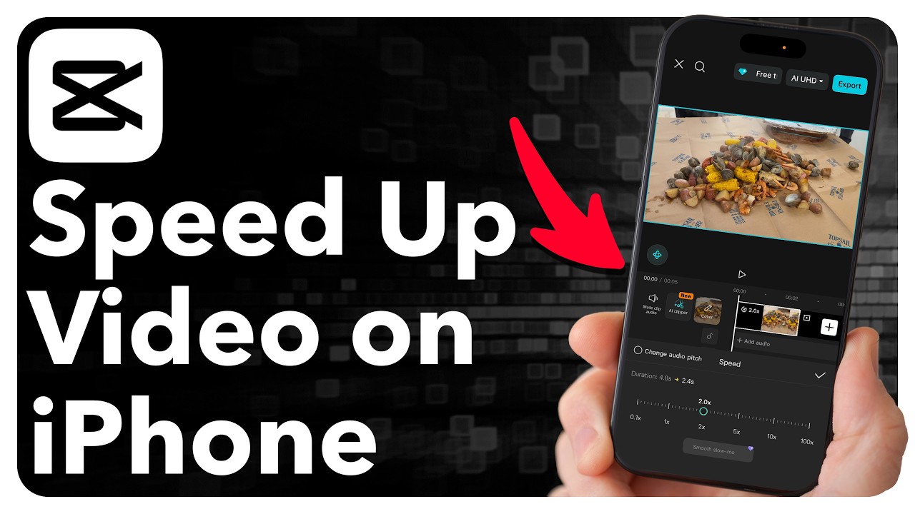 How To Speed Up A Video On iPhone - YouTube