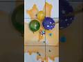 🟡❤️🟣🟠 Four Water Balloons Color Popping #asmr #satisfying #waterballoons