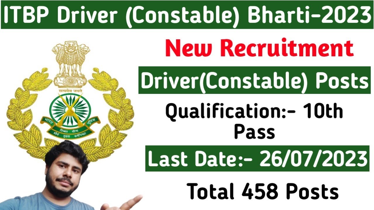 ITBP Driver Vacancy 2023||ITBP 10th Pass Jobs||Jobless Family||