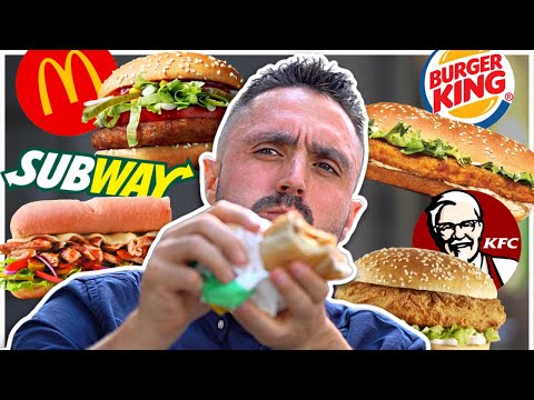 McDonald's VS KFC VS Burger King VS Subway Vegan Edition