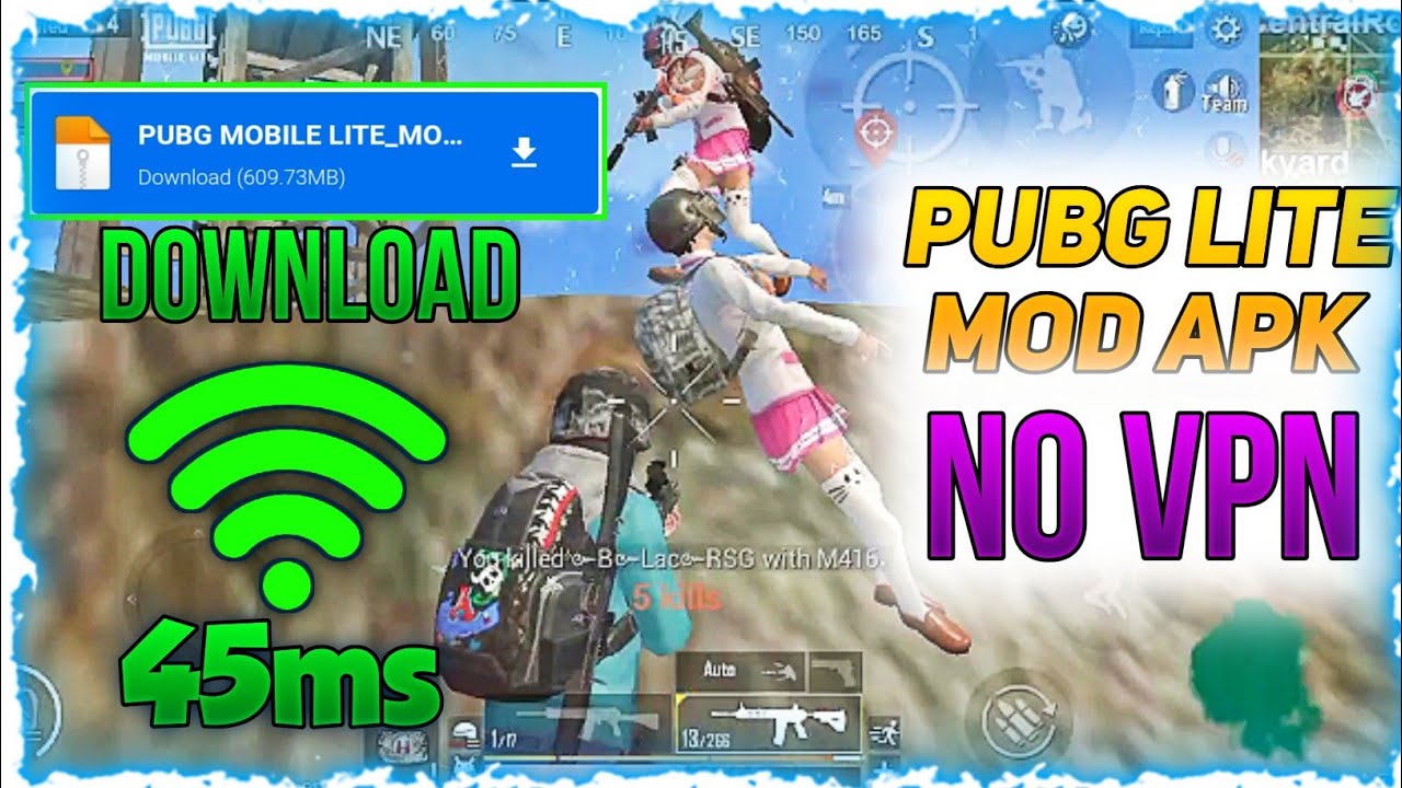 PUBG MOBILE LITE MOD APK WITHOUT VPN GAME OPEN PUBG