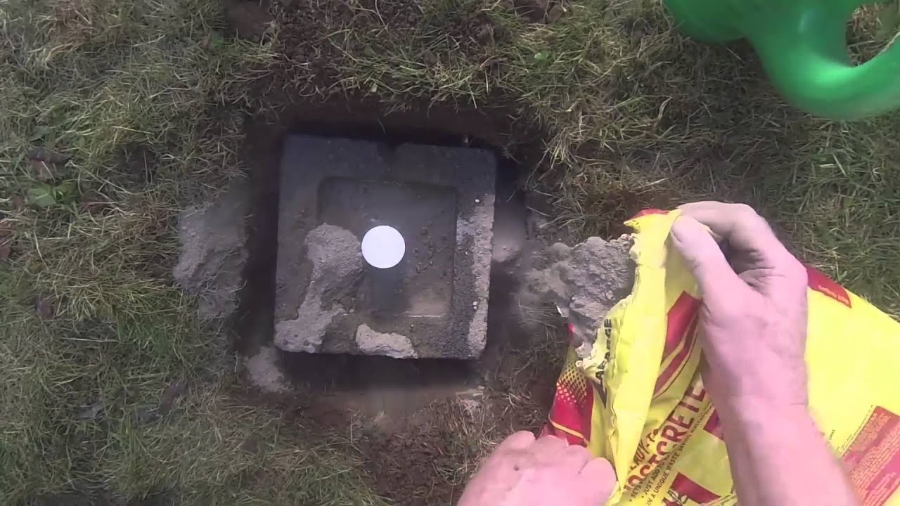 How to install an umbrella outdoor clothesline YouTube